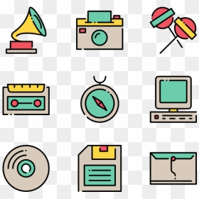 Retro Icon Png, Transparent Png - 80s png