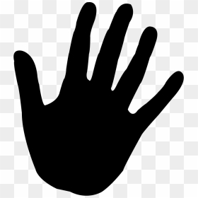 Hand Computer Icons Wave Arm Human Body - Open Hand Silhouette Free, HD Png Download - open hand png