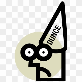 Dunce Cap Pictures - Stick Figure With Dunce Hat, HD Png Download - dunce cap png