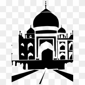 Blue Taj Mahal Svg Clip Arts - Taj Mahal Vector Png, Transparent Png - tajmahal png