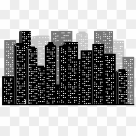 City Block Skyline - Gedung Png Vector, Transparent Png - skyline png