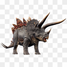   - Stegoceratops Jurassic World Evolution, HD Png Download - triceratops png