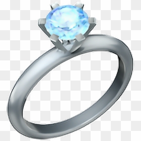 • Ring Emoji 💍 Ring Diamond - Iphone Ring Emoji Transparent, HD Png Download - diamond emoji png