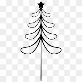 Abstract Christmas Tree Line Art 2 Clip Arts - Clip Art, HD Png Download - treeline png