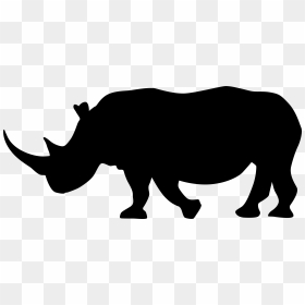 Rhinoceros Silhouette Clip Art - Rhinoceros Silhouette Png, Transparent Png - rhino png
