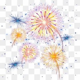Background Fireworks Transparent - Transparent Background Fireworks Clipart, HD Png Download - fireworks transparent png
