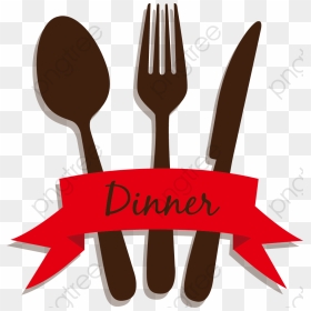 Spoon Clipart Design - Dinner Logo Png, Transparent Png - dinner png