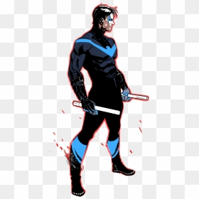 Dc Rebirth Nightwing Costume, HD Png Download - nightwing png