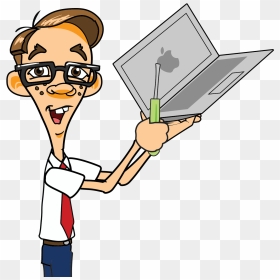 Transparent Geek Png - Compiter Technician Clipart, Png Download - nerd png