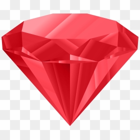 Red Diamond Png Clip Art Image, Transparent Png - diamond emoji png