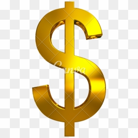 Golden Dollar Sign Transparent Image Clipart , Png - Symbol For Us Currency Dollars, Png Download - dollar signs png