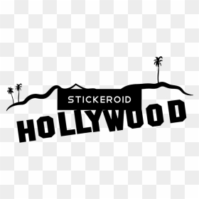 Hollywood Sign Movies , Png Download - Silhouette, Transparent Png - hollywood sign png