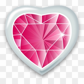 Transparent Diamond Symbol Png - Heart Gem Png Transparent, Png Download - diamond emoji png
