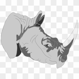 One Horn Rhino Logo, HD Png Download - rhino png