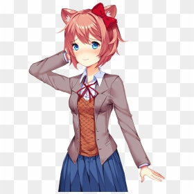 Neko Ddlc Medianeko, HD Png Download - sayori png