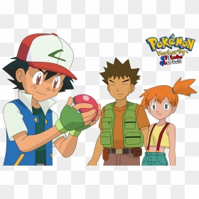 Ash Ketchum Pokeball - Pokemon Ash Misty E Brok, HD Png Download - ash ketchum png