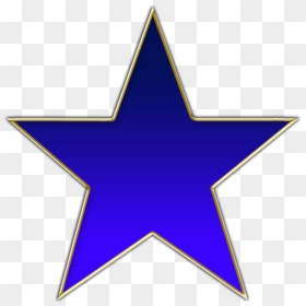 Star Blue Golden Frame - Kegiatan Tema Alam Semesta, HD Png Download - golden frame png