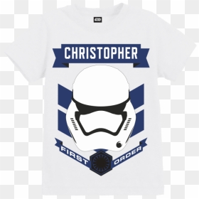Boy Star Wars T Shirt Kids, HD Png Download - stormtrooper helmet png