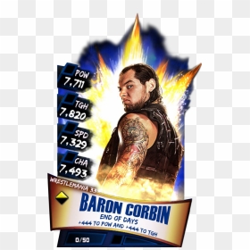 Baroncorbin S3 14 Wrestlemania33 - Wwe Supercard Season 6, HD Png Download - baron corbin png