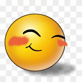 Blushing Emoji Png Photos - Blushing Smiley Face Gif, Transparent Png - smiley face emoji png