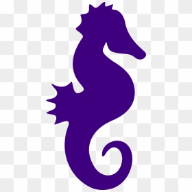 Simple Seahorse Silhouette, HD Png Download - seahorse png
