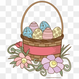 Free Easter Basket Clipart - Easter Basket Clip Art, HD Png Download - easter basket png