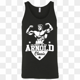 Tank Top Arnold Schwarzenegger , Png Download - Arnold Gym Workout T Shirt Logo, Transparent Png - arnold schwarzenegger png