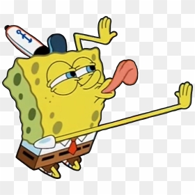 Transparent Memes Png - Spongebob Licking Png, Png Download - memes png