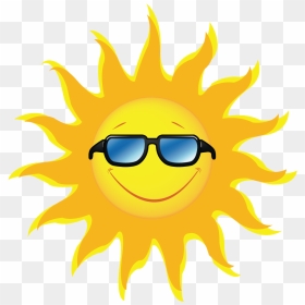 Free Clipart Of A Sun Graphic Royalty Free Stock Sunshine - Sun With Glasses Png, Transparent Png - 8 bit sunglasses png