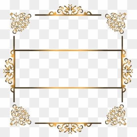 Luxury Golden Frame Png File - Ornament Frame Vector Png, Transparent Png - golden frame png
