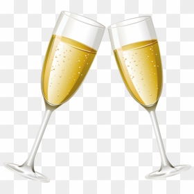 Transparent Background Champagne Glasses Png, Png Download - champagne glasses png