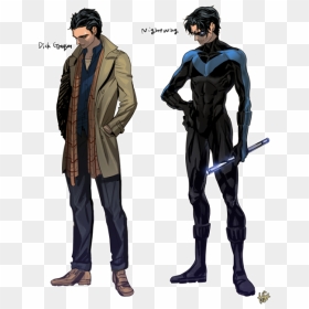 My Art Dick Grayson Nightwing - Dick Grayson New Suit, HD Png Download - nightwing png