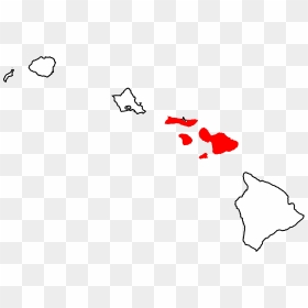 Hawaii Map, HD Png Download - maui png