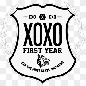 Exo Xoxo Symbol White - Wolf Clip Art, HD Png Download - exo logo png