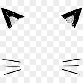 #cat #catears #ears #cute #png #overlay #kawaii - Transparent Black Cat Ears, Png Download - cat ears png