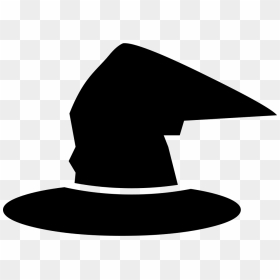 Witch Traditional Hat - Wizard Hat Silhouette, HD Png Download - witch hat png