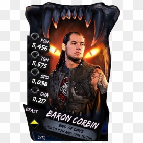 Baroncorbin S4 16 Beast - Jeff Hardy Wwe Supercard, HD Png Download - baron corbin png
