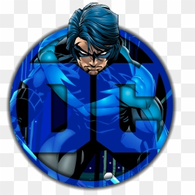 Dc Nightwing Logo By Thestrangeeli - Dc Nightwing, HD Png Download - nightwing png