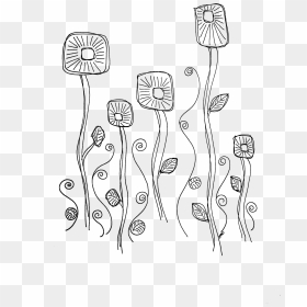 Transparent Flower Doodle Png - اسکرپ بوک گل, Png Download - doodle png