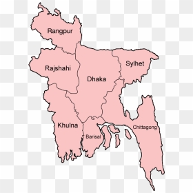 Bangladesh Divisions English - Bangladesh Map Division Wise, HD Png Download - the division png