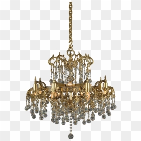 Gold Chandelier Png, Transparent Png - chandelier png