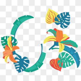 Tropics Leaf Graphic Design Clip Art - Tropical Graphic Design, HD Png Download - tropical leaf png