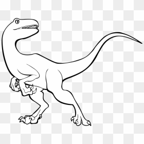 Raptor Dinosaur Drawing At Getdrawings - Raptor Easy Dinosaur Drawing, HD Png Download - raptor png