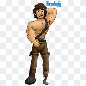 Older Muscle Hiccup By Paradogta-dbmwir7 - Hot Hiccup How To Train Your Dragon, HD Png Download - muscle png