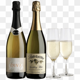 Petersons To Ponds Sparkling Gift Pack With Champagne - Champagne Glasses And Bottle Png, Transparent Png - champagne glasses png