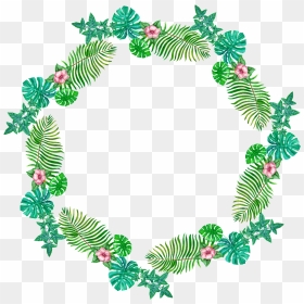 This Graphics Is Tropical Leaf Ring Png Transparent - Leaf Ring Transparent, Png Download - tropical leaf png