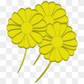 Yellow Flowers Clip Arts - Flores Amarillas Png, Transparent Png - yellow flowers png