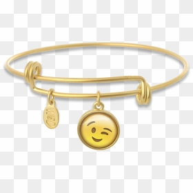 Smiley Face Emoji Adjustable Bangle Bracelet - Bangles Emoji, HD Png Download - smiley face emoji png