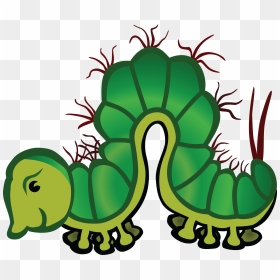 Free Clipart Of A Caterpillar - Caterpillar Crawl Clipart, HD Png Download - caterpillar png