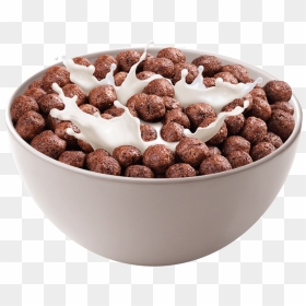 Chocolate Cereal Png - Bowl Of Chocolate Cereal, Transparent Png - cereal png